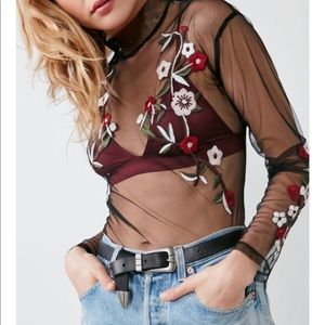 Urban Outfitters Silence + Noise Mesh Top